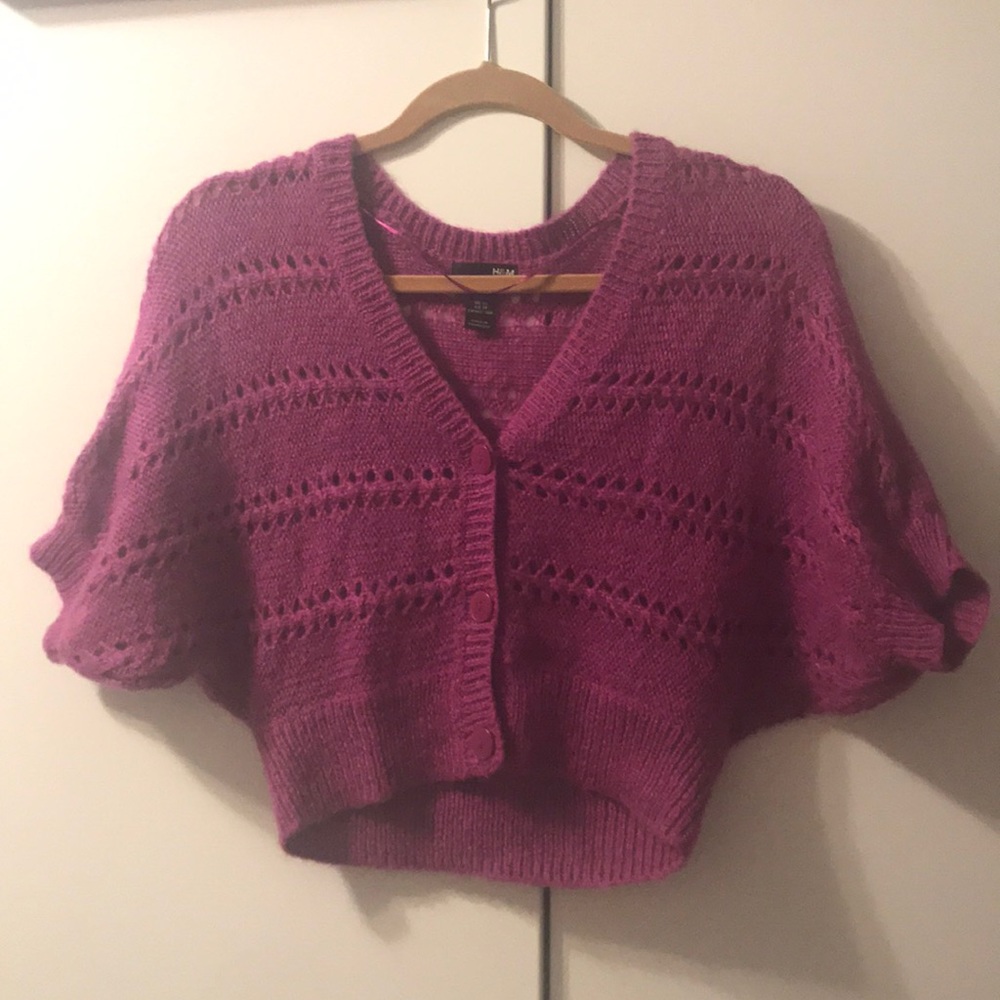 Fuchsia H&M  Knit Cardigan Size XS